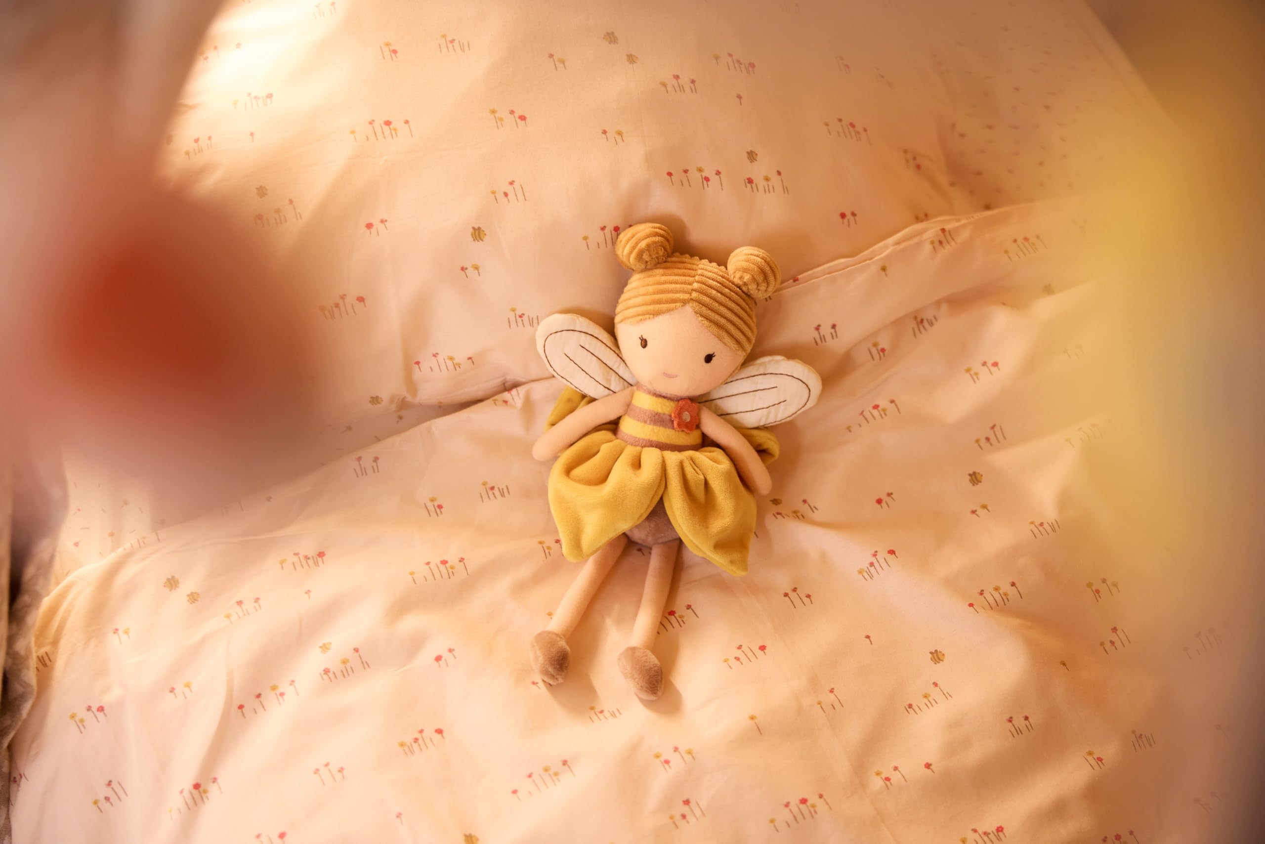 Jollein Parure de lit enfant - Pretty Picnic - 120 x 150 cm - 100% coton - certifiée OEKO-TEX - linge de lit avec taie d’oreiller - set couette enfant - parure de lit