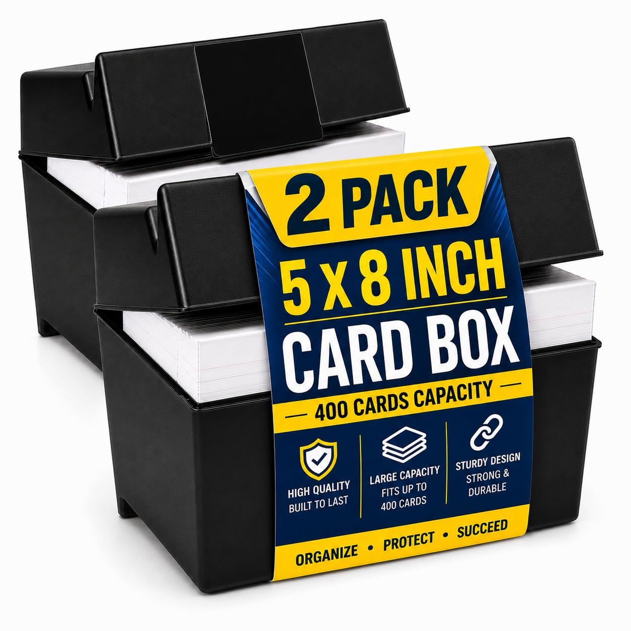 Fortune Box photo card プラス5点セット Amazon.com: 1InTheOffice Index Card Box 5x8 Index Card Holder, 400
