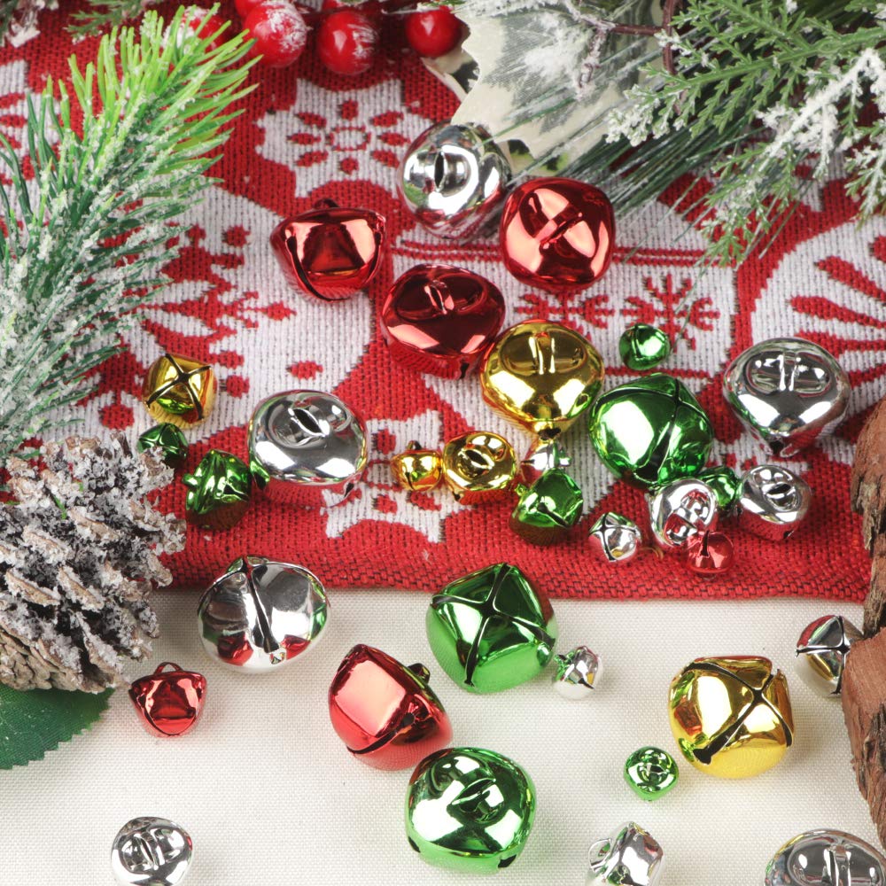 100 Cascabeles Navideños Multicolores – Decoración Para Árbol, Regalos, Manualidades Y Fiestas