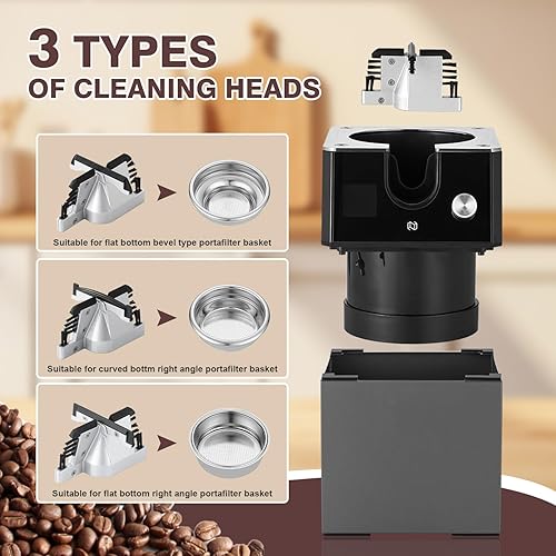Miniatura 5 de NUETRAL NS300 Pro - Limpiador de portafiltros eléctrico, máquina automática de limpieza de posos de café, caja de golpeo para café expreso, ventosa