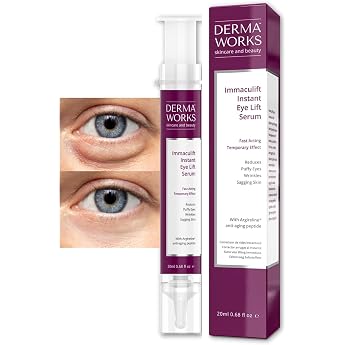 Immaculift Anti-Wrinkle Cream Instant Effect   Eye Cream Against Wrinkles and Dark Circles   Wrinkle Cream with Instant Effect   Remove Dark Circles   Bags Away in 2 Minutes   Instant Facelift by DERMAWORKS