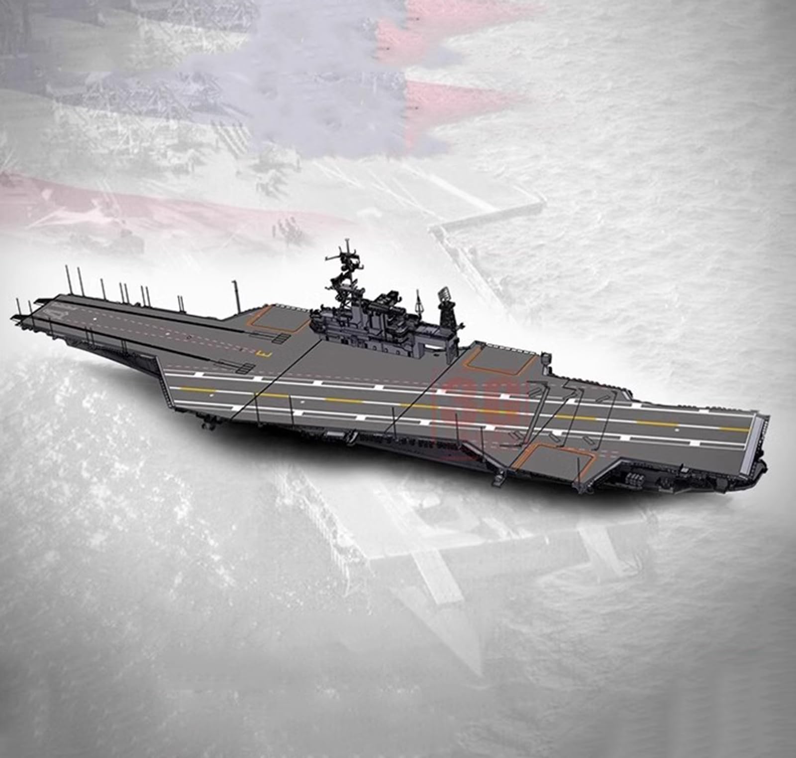 Amazon.com: FMOCHANGMDP 1/700 Scale USS Midway Aircraft Carrier CV