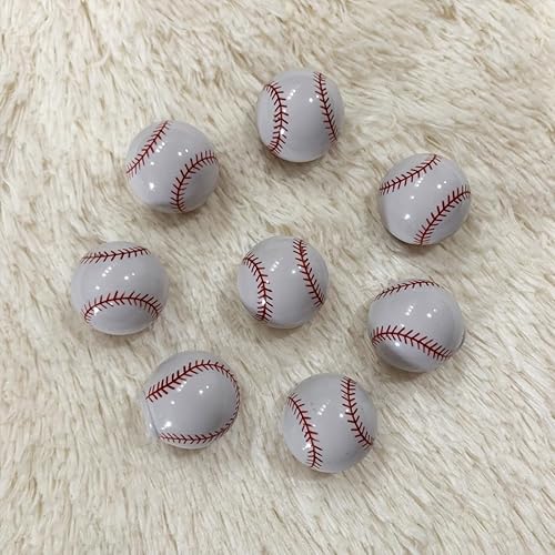 Miniatura 6 de Pomos de béisbol para aparador, paquete de 8 pomos de cajón de decoración de béisbol, perillas deportivas de pelota para niños, cajón, armario,