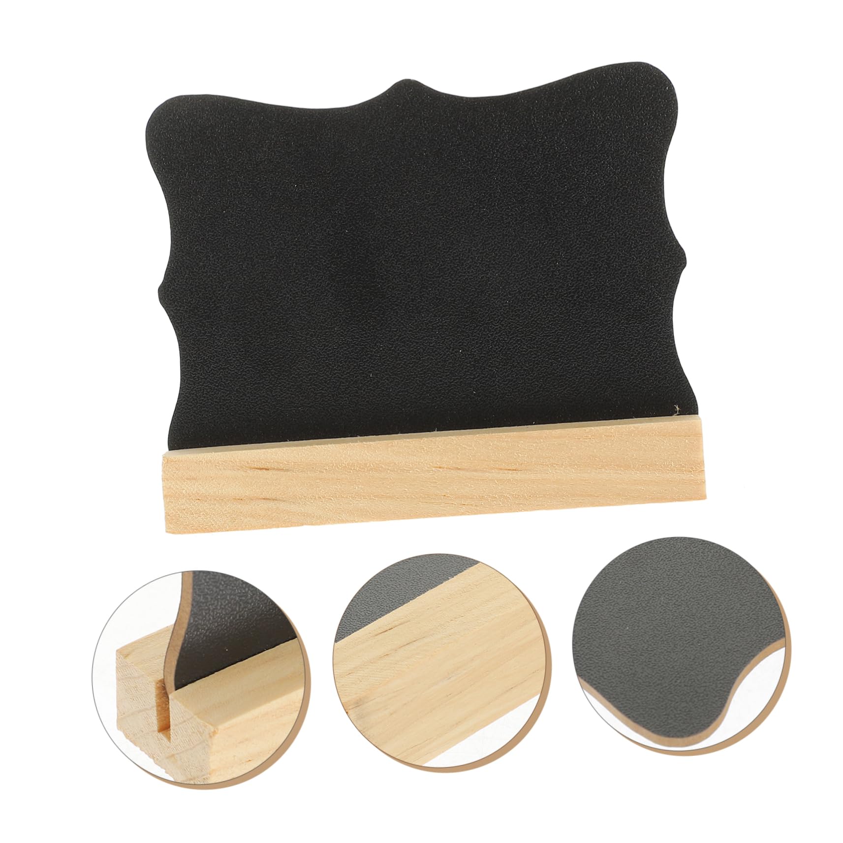 jojofuny 4 Sätze Doppelseitige Blackboard-ornamente Kleine Schreibtafel Tischtafel Mit Ständer Zeichnung Planke Mini-whiteboard Tisch Tafel Kleine Tafeln Hölzern 5 Stück * 4