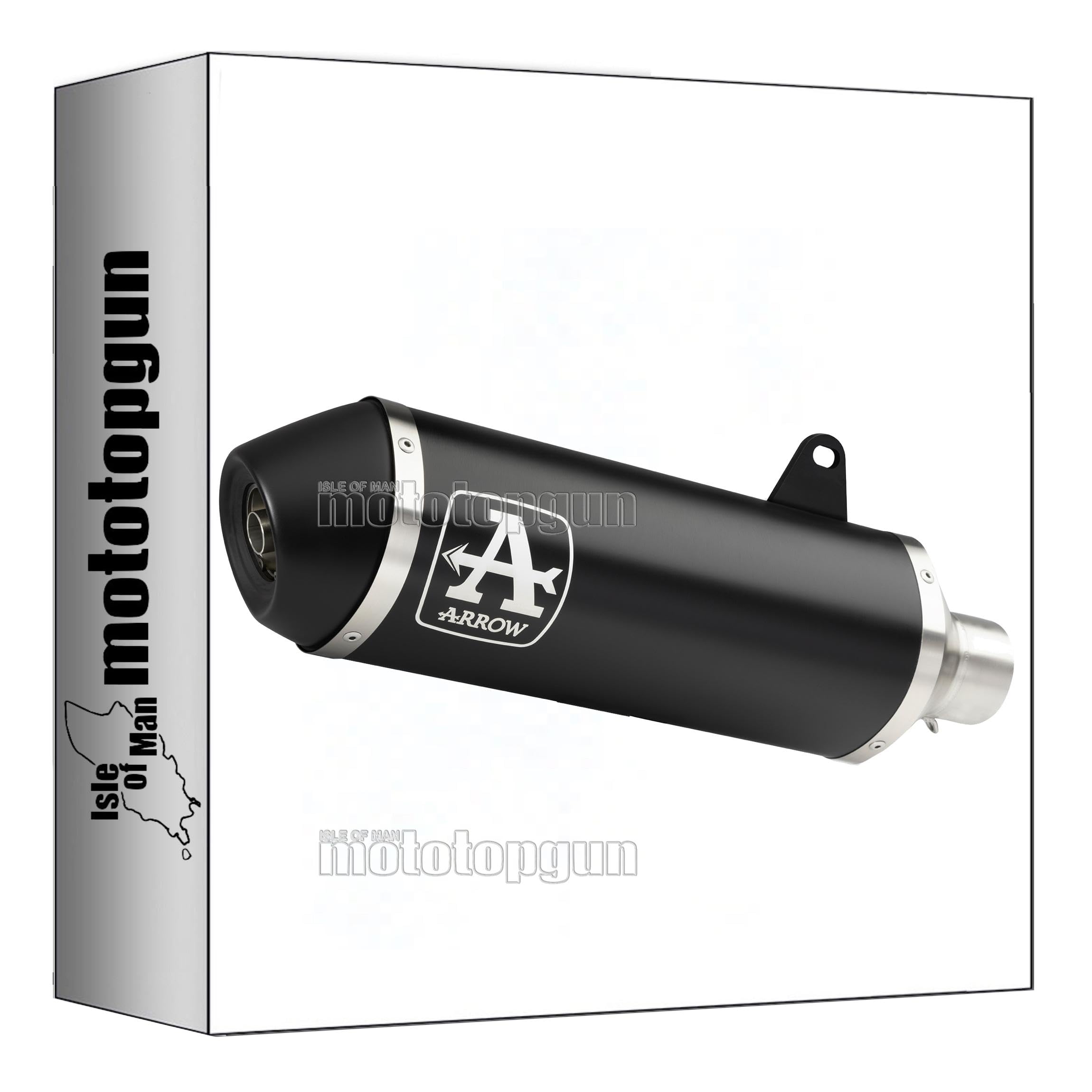 arrow 73512ANN + 73012MI tubo de escape homologado open urban aluminio negro negro compatible con piaggio mp3 500 lt 2017 2018 mototopgun