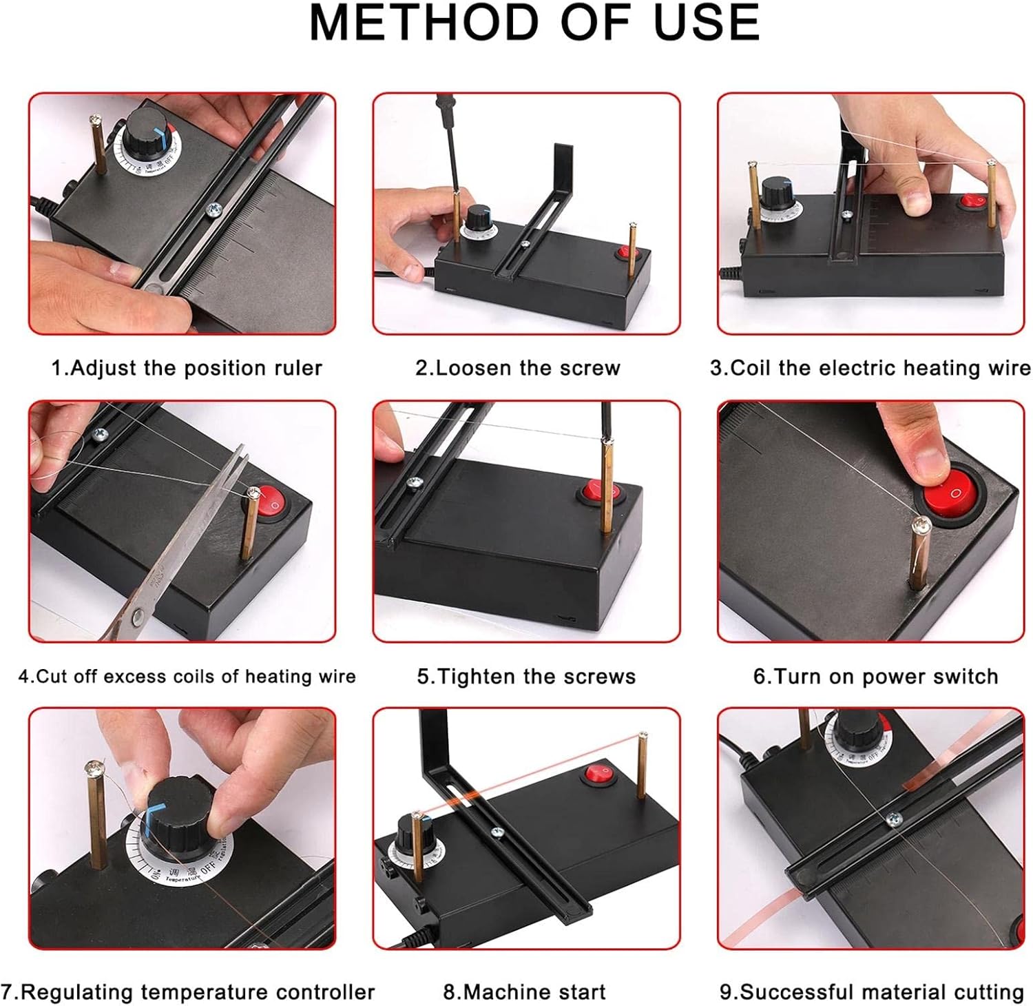 Heat Cutting Ribbon Cutter, Electric Rope Cutter Thermal Supplies Portable with Screwdriver for Ribbon Braid Nylon Band Ropes