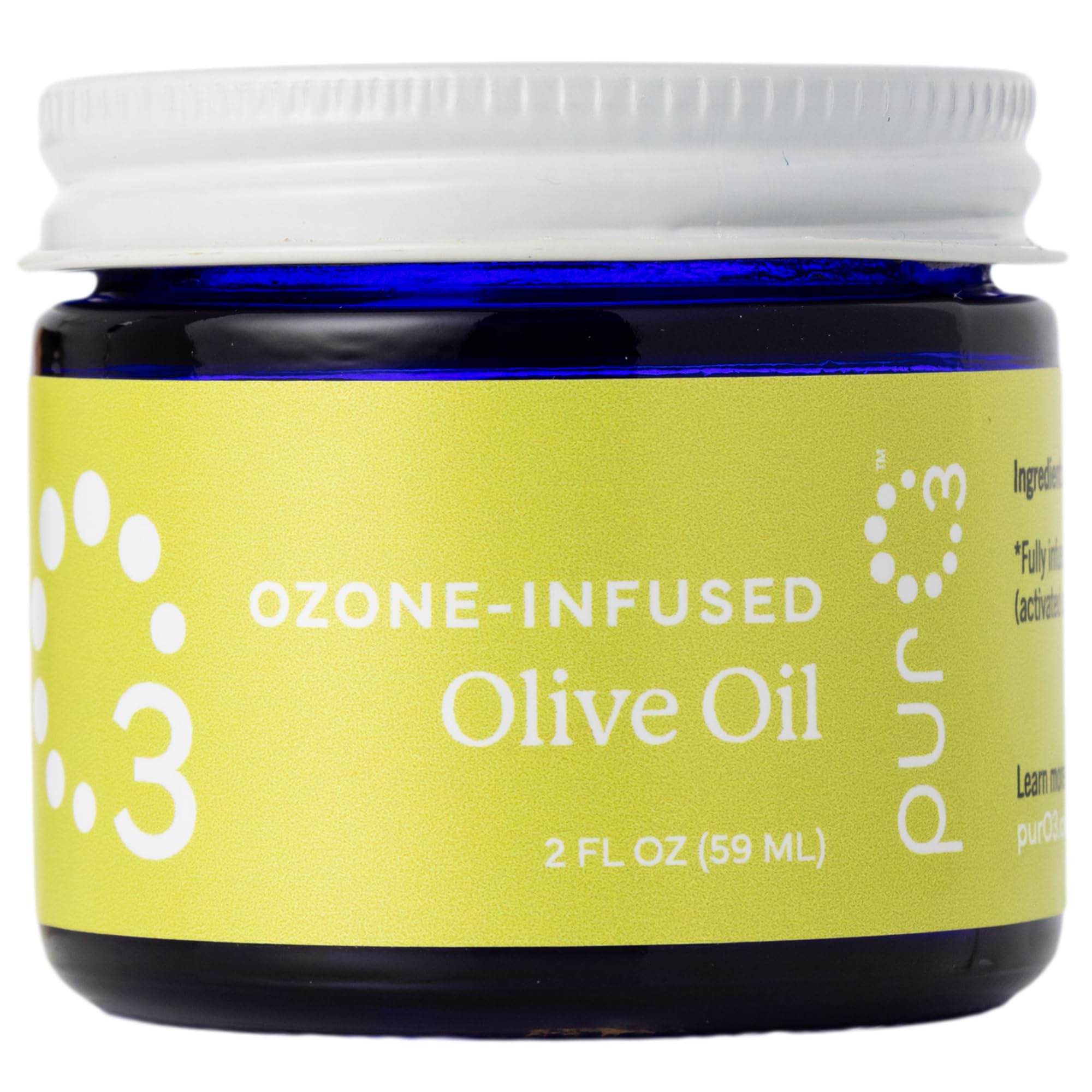 PurO3 Ozonated Olive Oil - 2 Ounce - Fully Ozonated