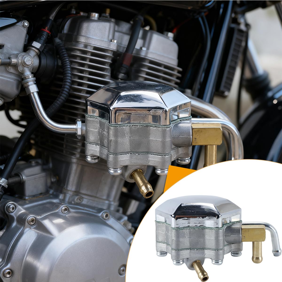 Ausi Pompe à essence pour moto – Compatible avec les séries Virago (XV125, XV250) et Route66 (remplace 3DM-13910-0000)