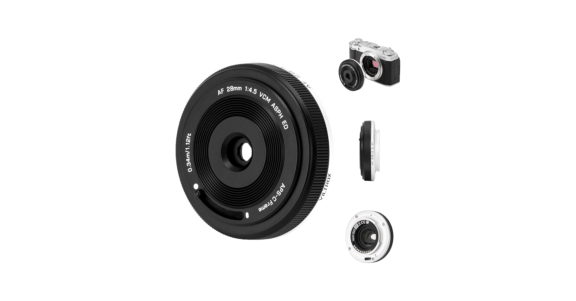 VILTROX AF 28/4.5 XF ブラック Viltrox AF 28mm F4.5 Z Full-Frame Lens | Ultra-Slim