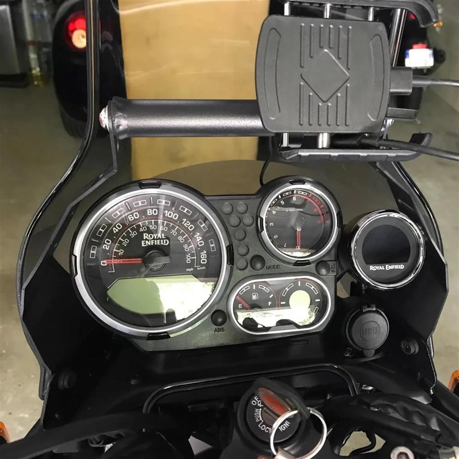 Soporte Móvil Bicicleta para Royal para Enfield para Himalayan para BS6 2021 2022 2023 Accesorio De Motocicleta Soporte Montaje Soporte Navegación GPS Teléfono Móvil Soporte Teléfono Bici