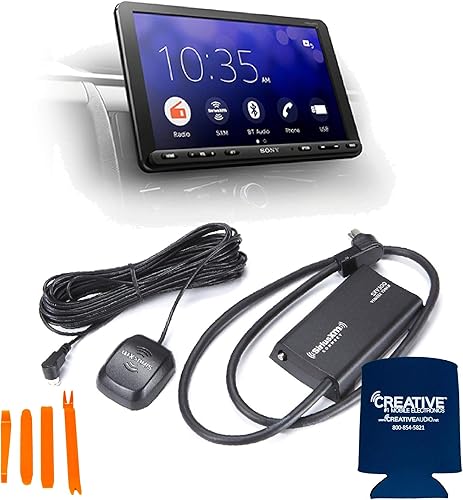 Sony XAV-AX8000 - Receptor multimedia Bluetooth de 8,95 pulgadas con kit de radio satelital SiriusXM