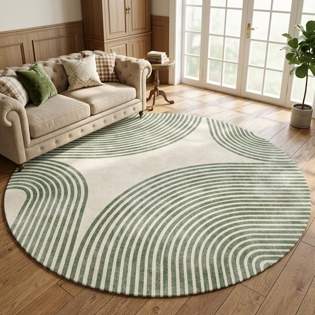 Photo 1 of ERYATOU 6'x6' Round Area Rug