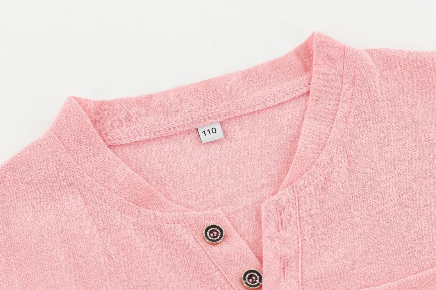 Boy's T-Shirt and Shorts Set Cotton Linen Summer Short Sleeve Children Two Pieces Clothing Pants Sets - Image 2