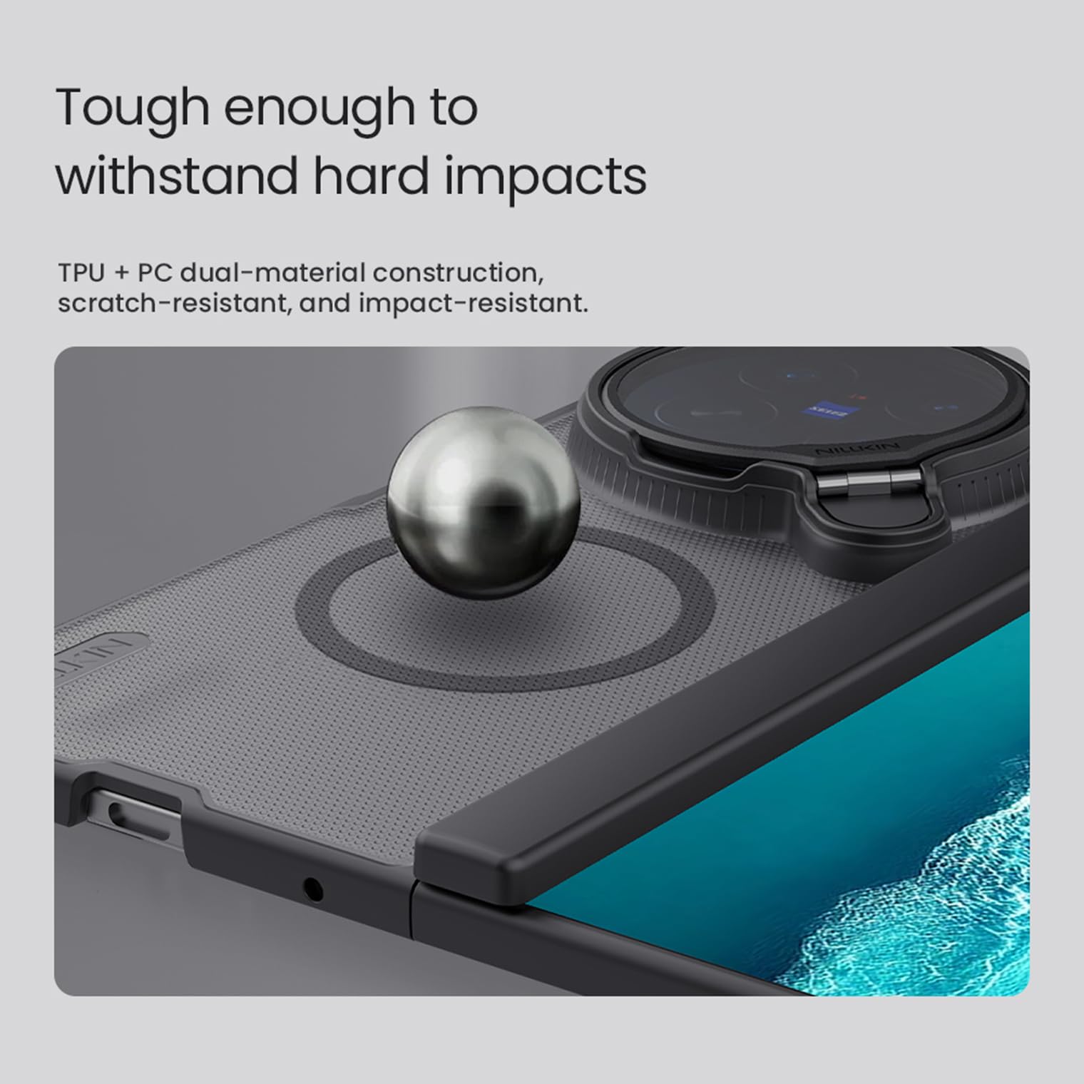 COQUE Etui na telefon vivo X Fold6-T czarne