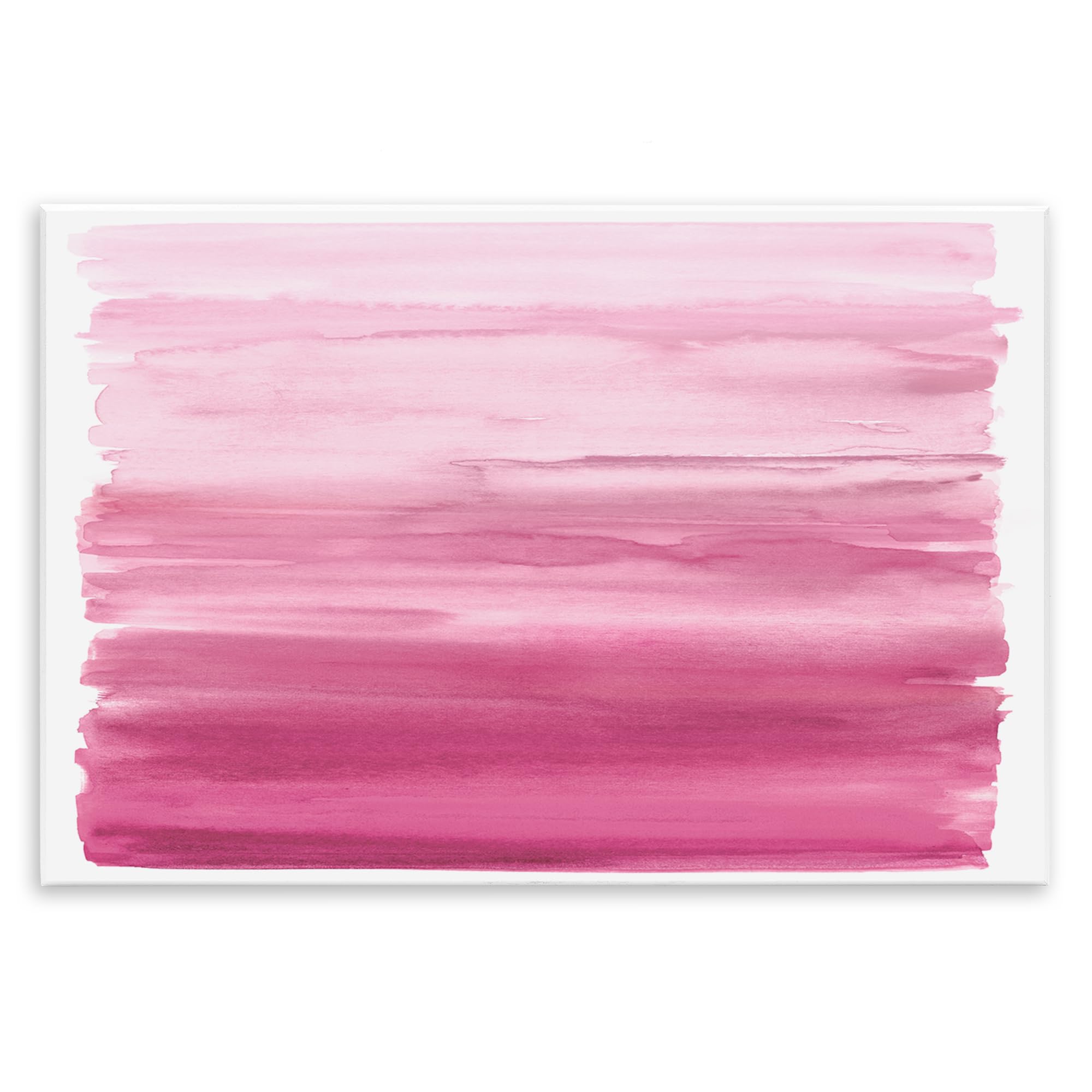Stupell Industries Ombre Pink Blush Abstract Wall Art for Dining Room, Soft Pastel Gradient Decor, 13 x 19 Inch Mounted Print on Wall Plaque, by Allie Corbin, Made in USA Gift