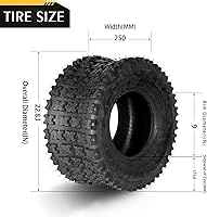 Vista 7 de 21x7-10 20x10-9 ATV UTV Neumáticos delanteros y traseros 21x7x10 20x10x9 todo terreno sin cámara neumáticos deportivos de 4 capas juego de 4 capas