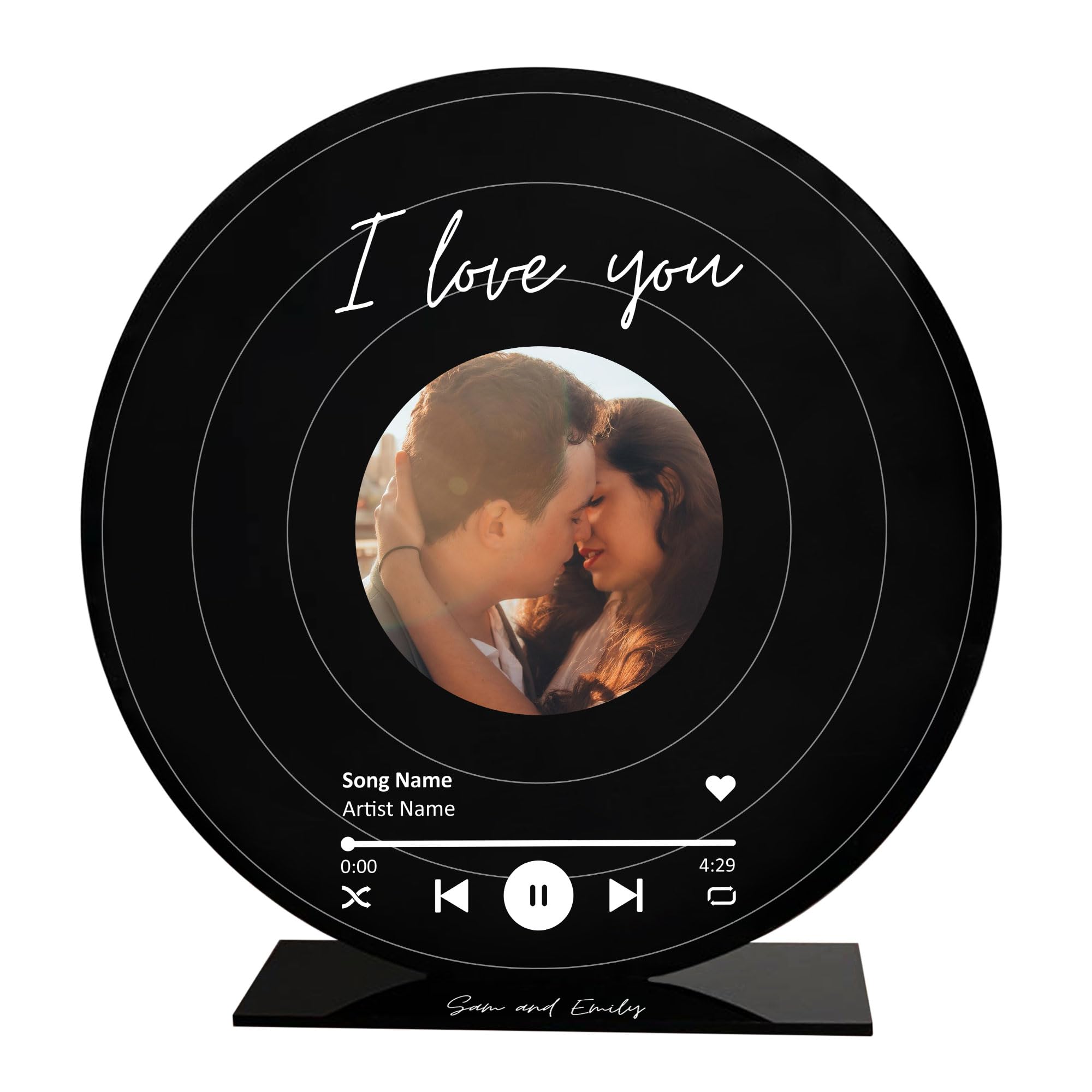 Red Ocean Personalised Anniversary For Her Him Photo Frame I Love You For Couple Husband Wife Christmas Birthday Romatic Him Her Keepsake