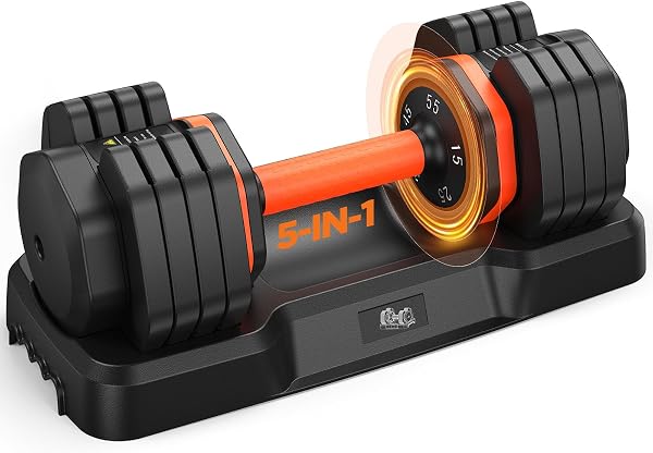 2026 Updated Adjustable Dumbbell Set, 110lbs/50lbs Weights Dumbbell Set with Storage Box, 55lbs Adjustable Weights with Anti-slip Silicone Grip, Weight Set For Home Gym Suit both Men and Women