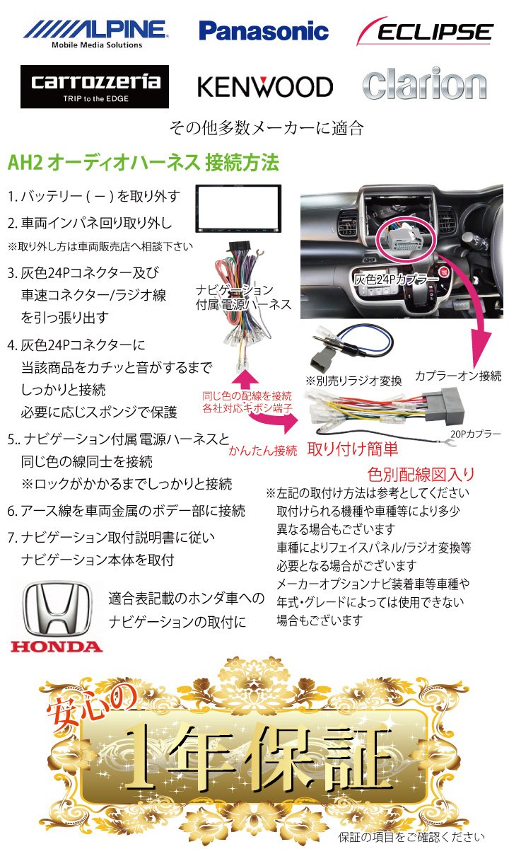 【新品未開封】パナソニックストラーダCN-HE02WD&オーディオハーネス 新品未開封】パナソニックストラーダCN-HE02WD&オーディオハーネス