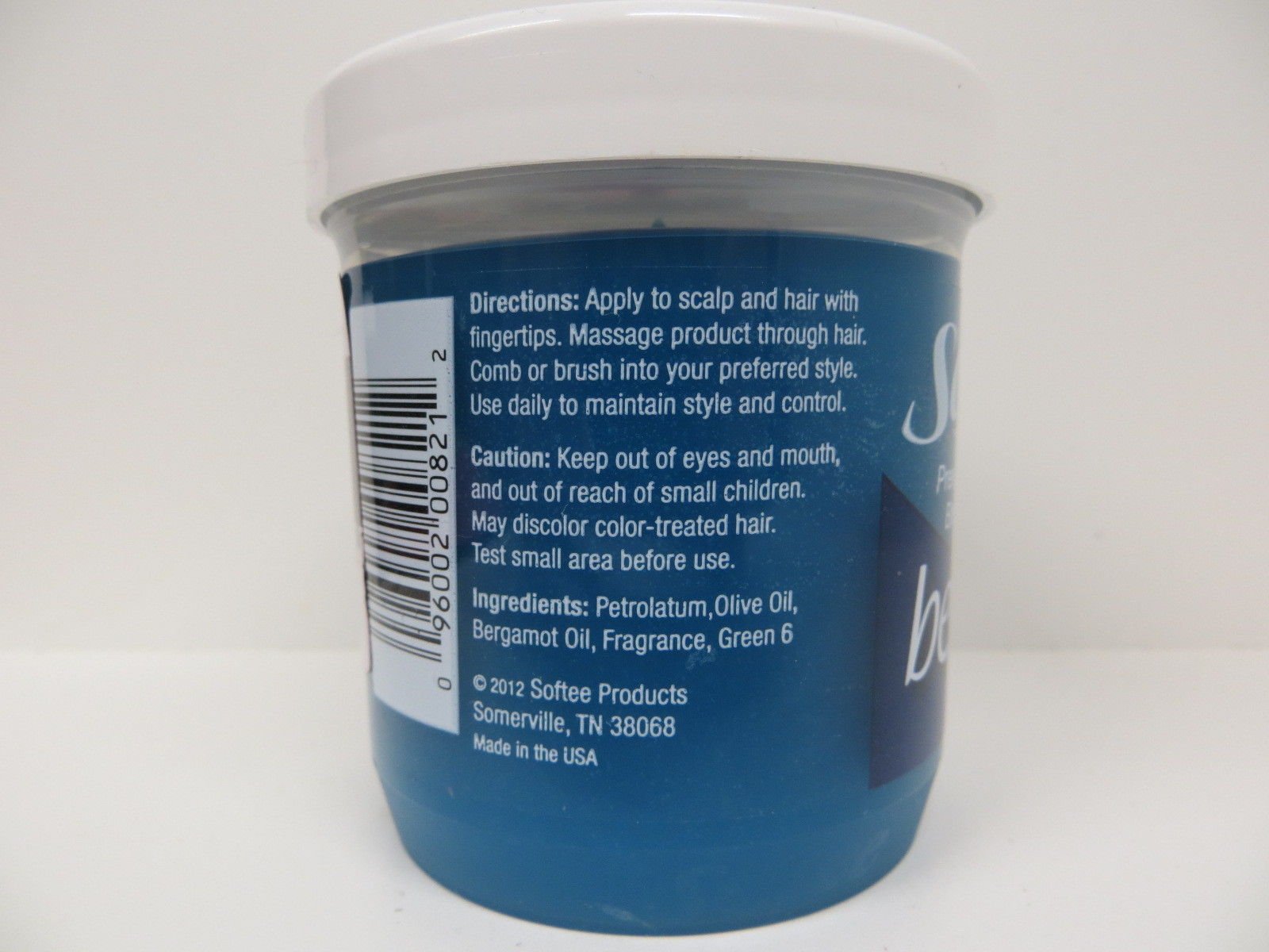 Softee Bergamot Hair Dressing Product, Blue, 5 Ounce : Beauty & Personal  Care - Amazon.com