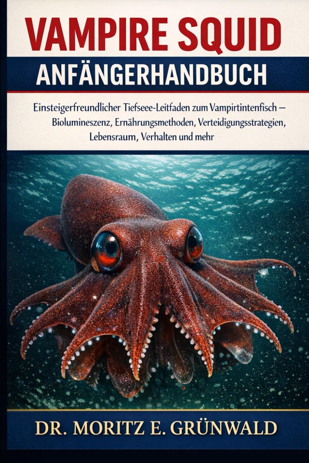 VAMPIRE SQUID ANFÄNGERHANDBUCH: Einsteigerfreundlicher Tiefsee-Leitfaden zum Vampirtintenfisch – Biolumineszenz, Ernährungsmethoden, Verteidigungsstrategien, Lebensraum, Verhalten und mehr