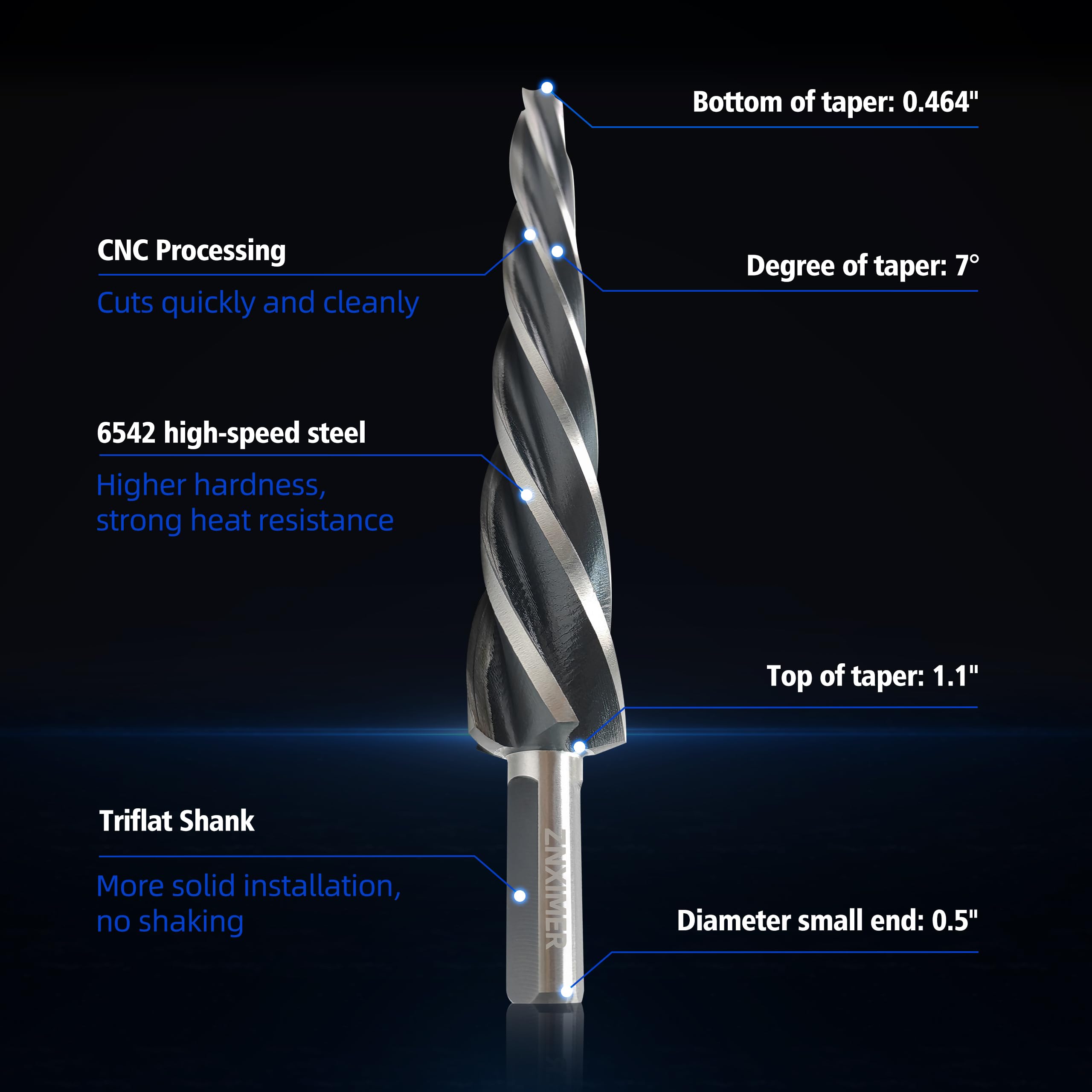 7 Degree Ball Joint Reamer - Precision Automotive Tool -6