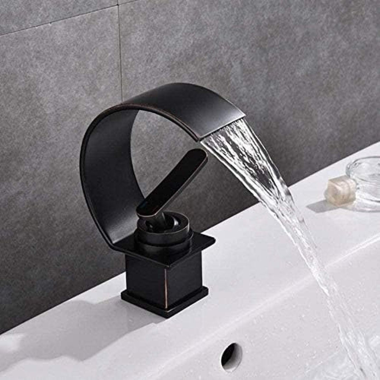 Robinet mitigeur cascade salle de bain moderne laiton monocommande pont