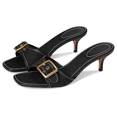 COACH Margot Sandals In Signature Textile Jacquard High Women