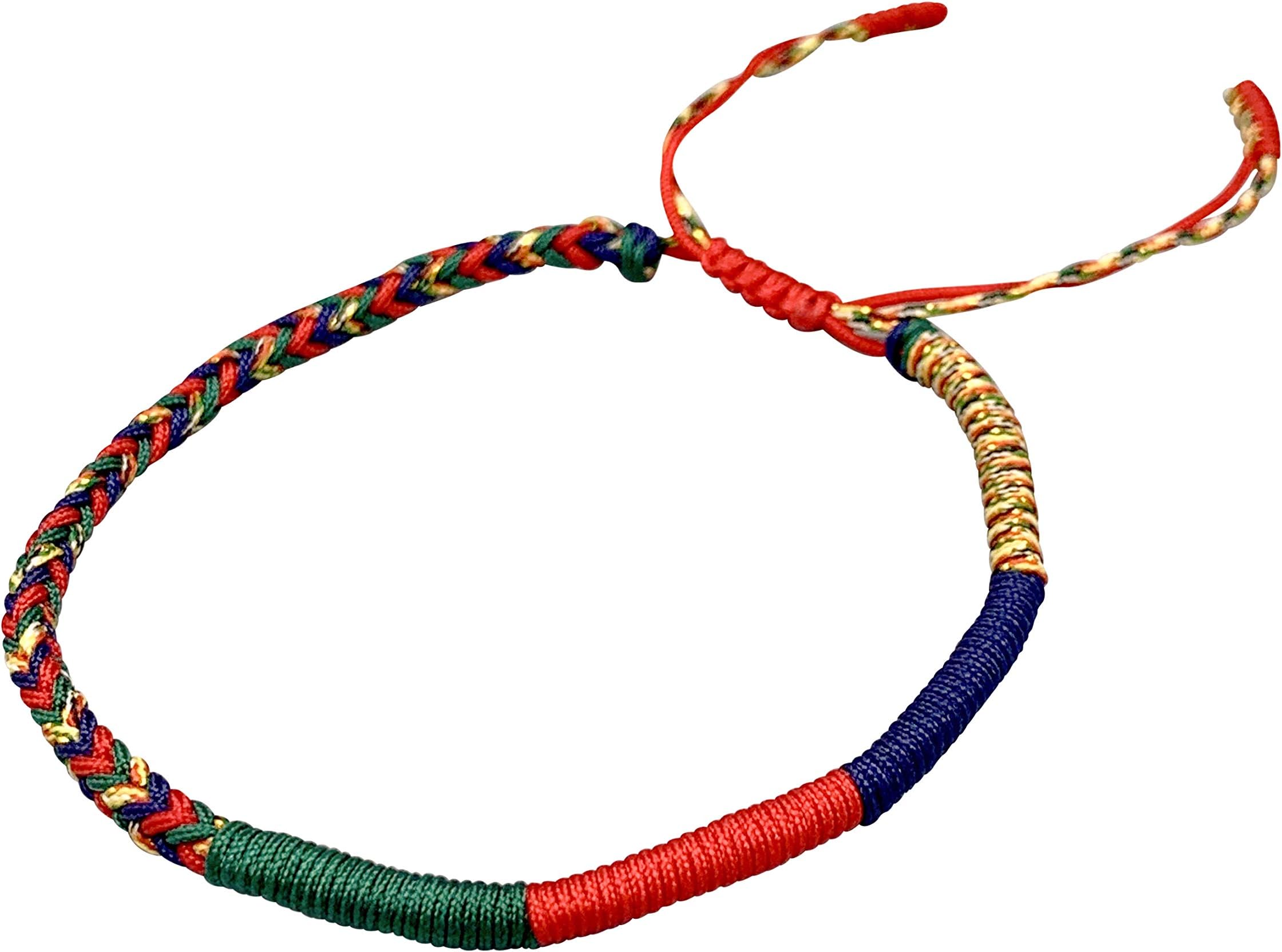 Reclaiming Zen Joyful Tibetan Buddhist Handmade Lucky Knot Rope Bracelet