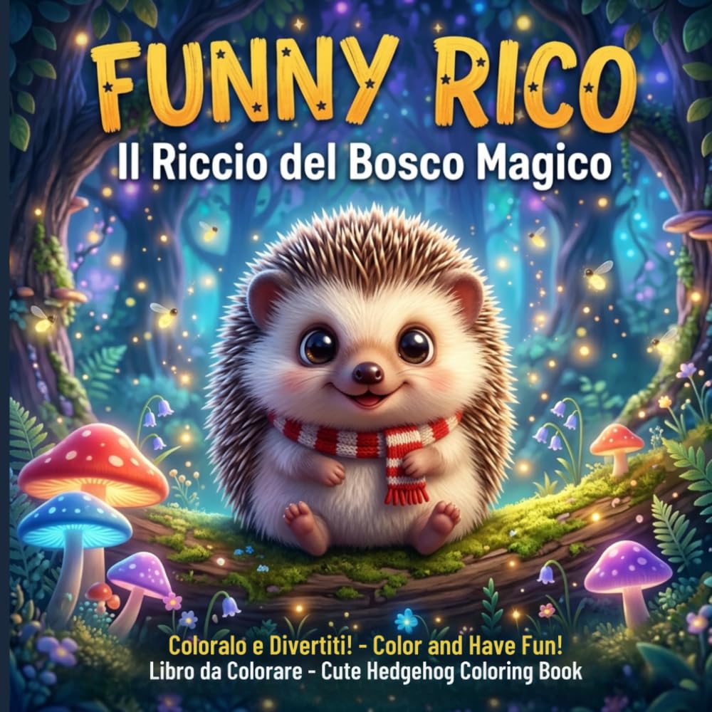 Funny Rico il Riccio del Bosco Magico: Scopri un mondo incantato di colori e avventure nel bosco!
