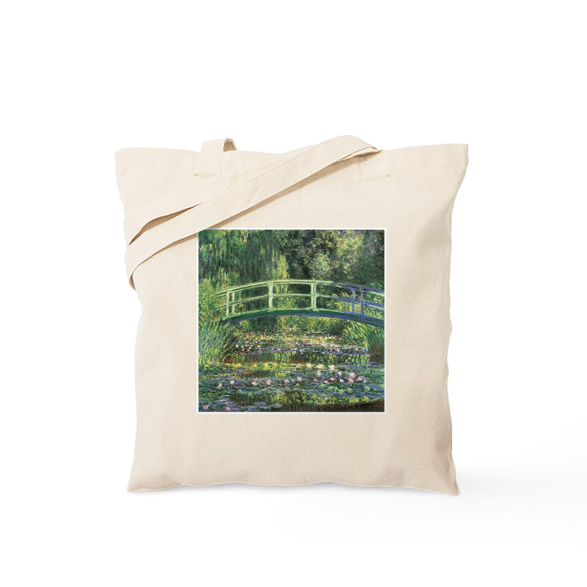 CafePress Bridge Monet Tote Bag Reusable Natural Beige Canvas Shopping Bag