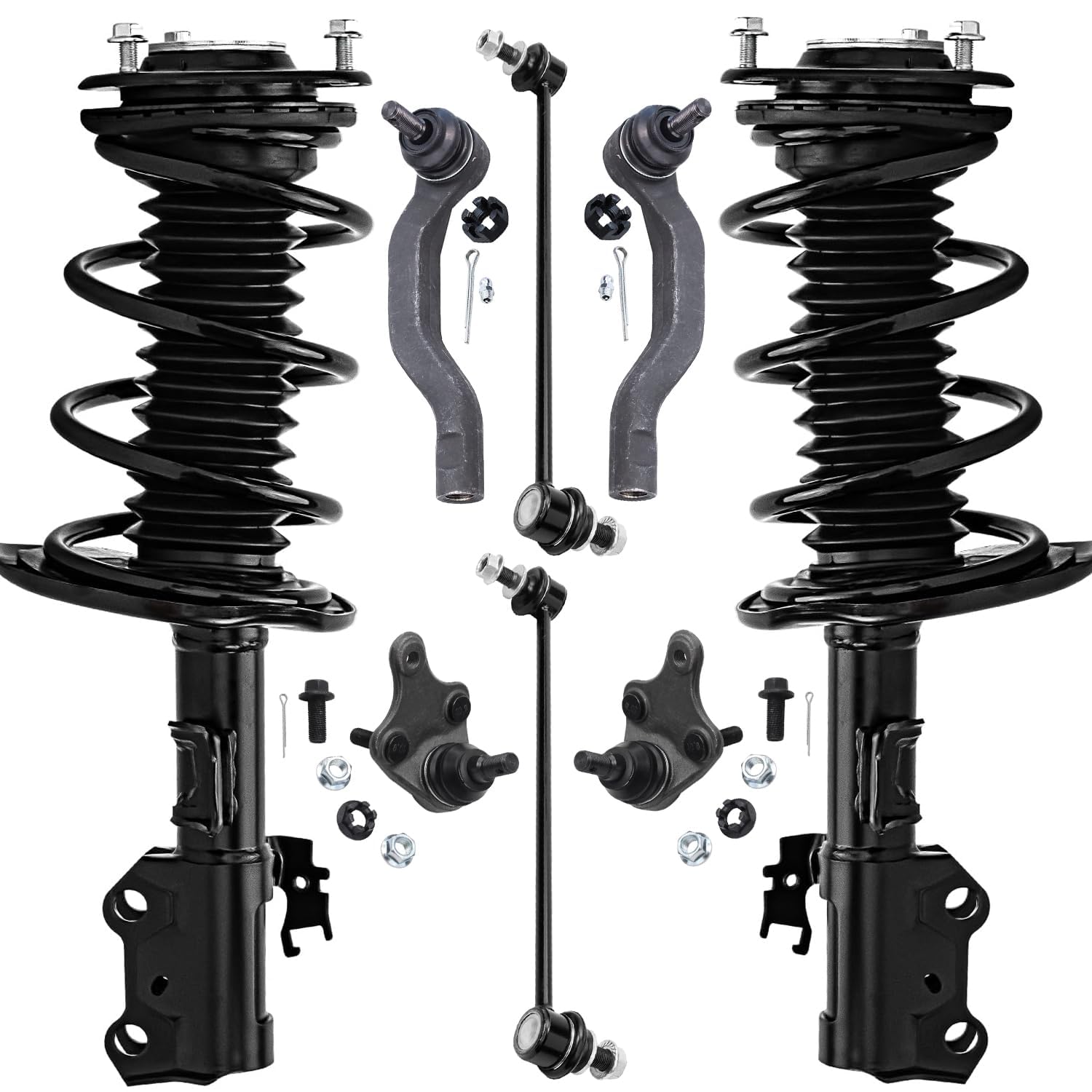 Detroit Axle - 8pc Front Struts Kit for 2011-2016 Scion tC