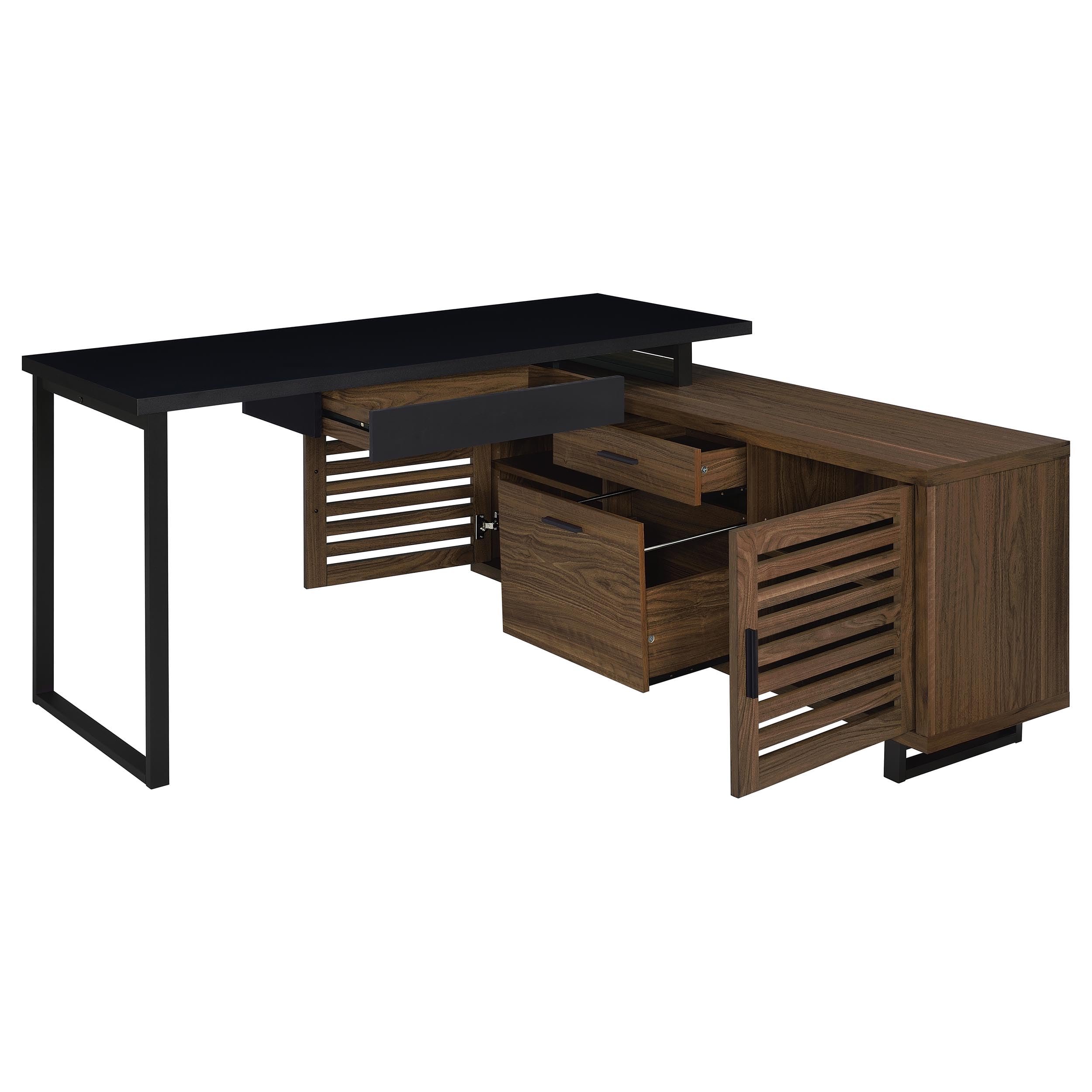 Amazon.com: Coaster Maddox 60-Inch L-Shaped 3-Drawer Desk with