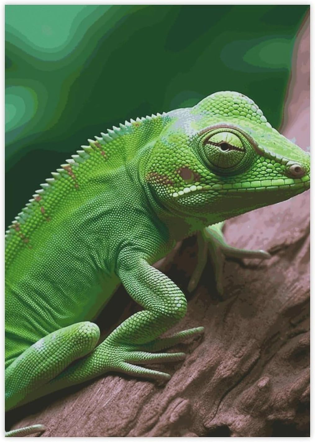 Cute Stickers Waterproof Funny Green Lizard Stickers for Water Bottles Laptop Decor