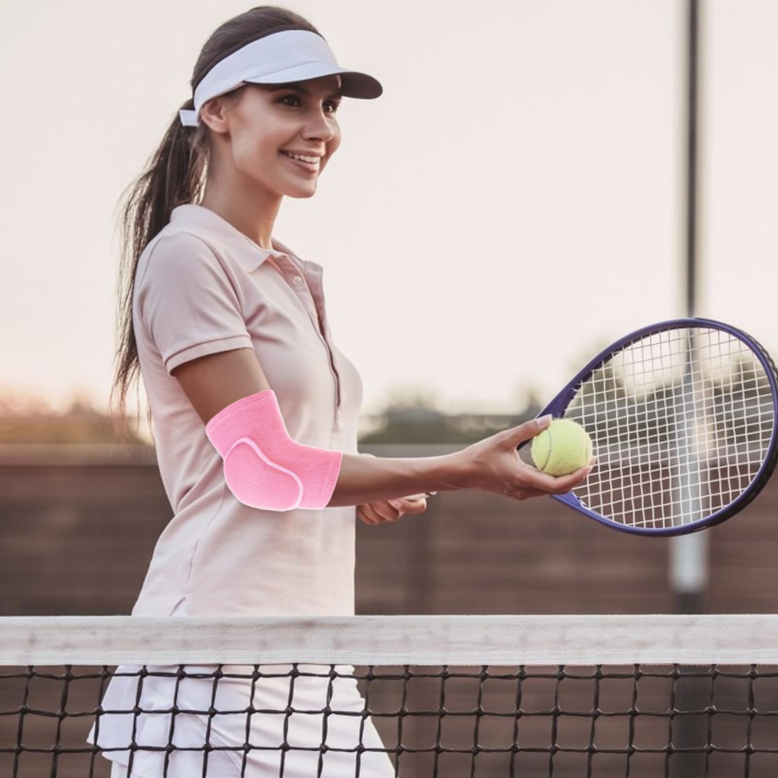 WLLHYF Coppia di gomitiere con imbottitura in spugna spessa, traspirante, fascia per gomito, supporto per braccio, fitness, tendinite, cinghia di supporto per bambini, ragazze, ragazzi, adolescenti,