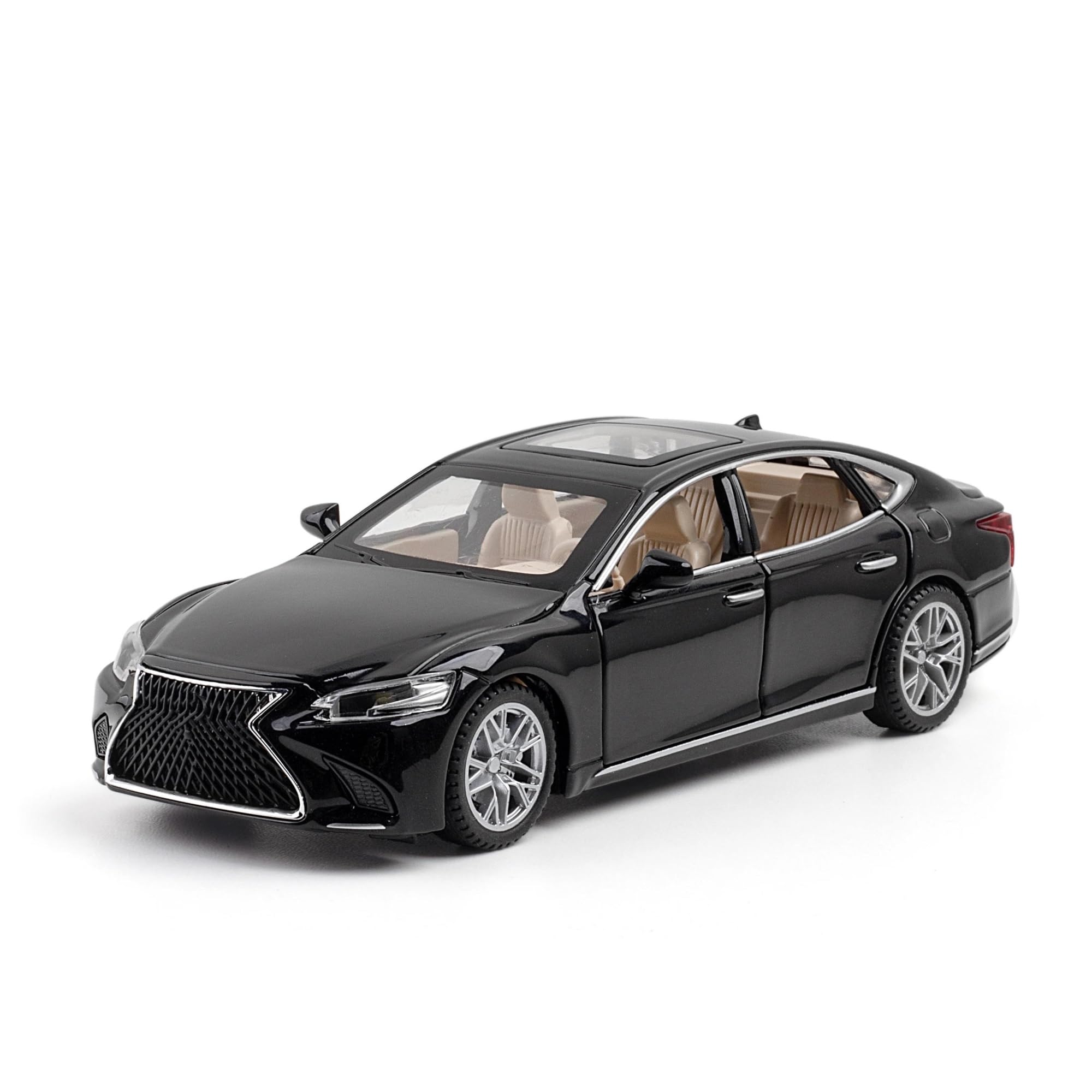 Btwodian Black Scale Model Car For Lexus Ls500h Diecast Model Car