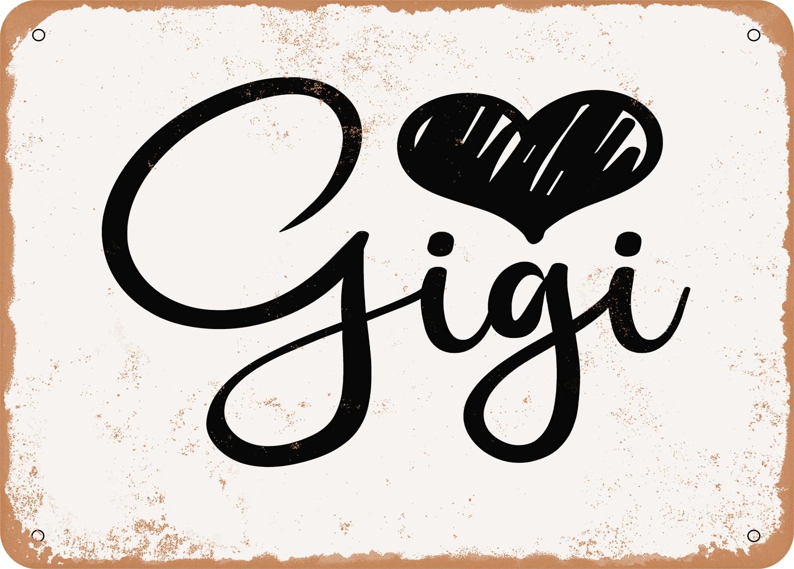 Miaomansenstore Metal Sign - Blessed Gigi - Vintage Look Sign Home Decor