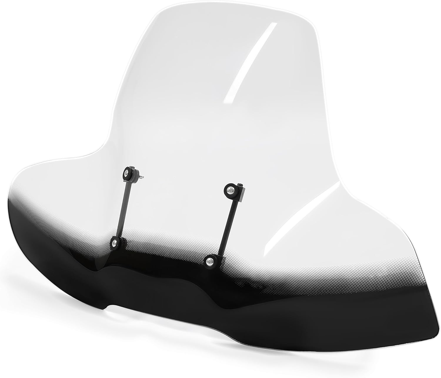 HECASA ATV Windshield Compatible with Polaris Arctic Cat Honda Yamaha Can-Am Kawasaki Harley Motorcycle Windscreen W/Hand-Guard