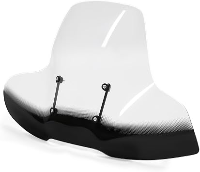 HECASA ATV Windshield Compatible with Polaris Arctic Cat Honda Yamaha Can-Am Kawasaki Harley Motorcycle Windscreen W/Hand-Guard