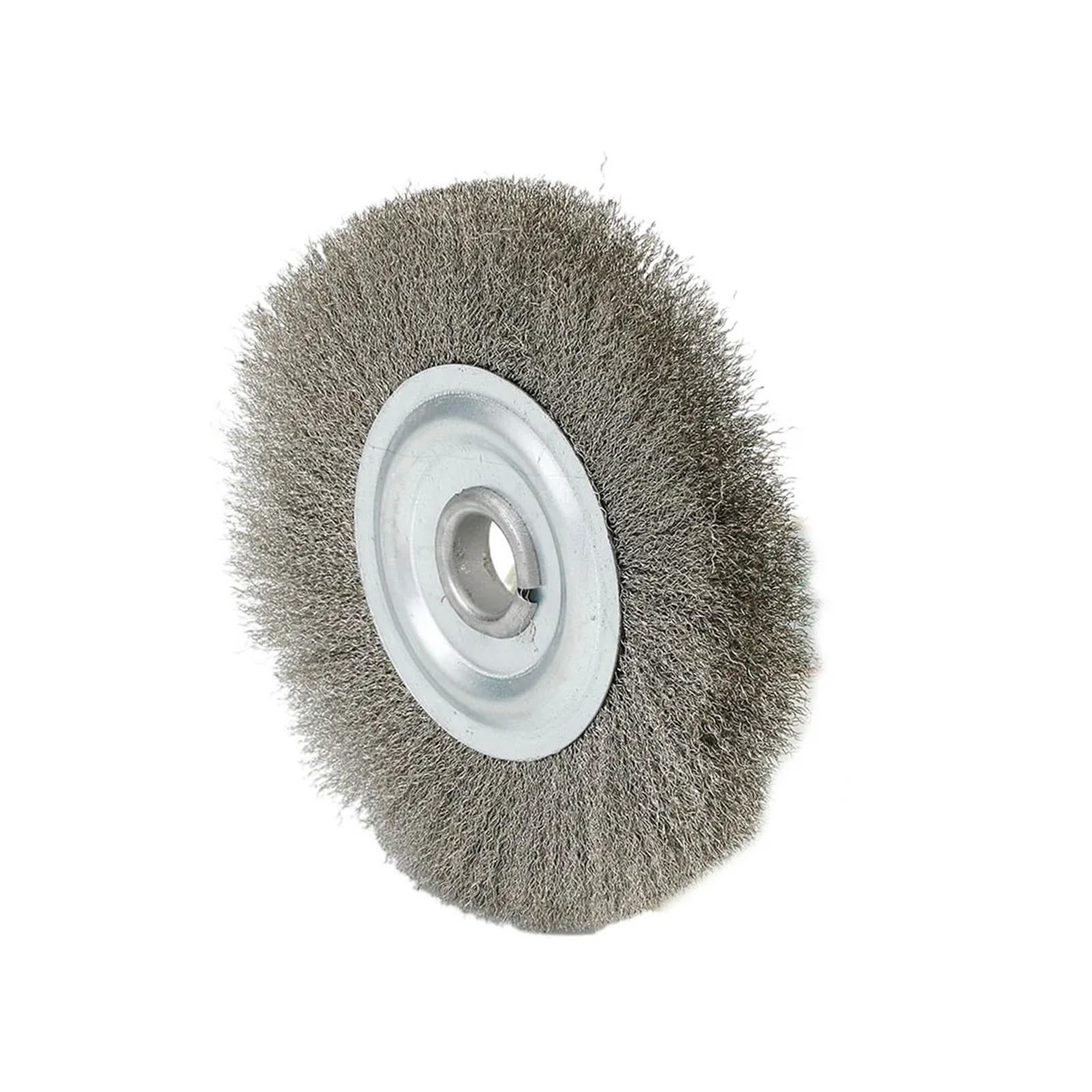 125 mm 5 cali zwinięta krawędź szczotka druciana ze stali nierdzewnej szlifierka ławka szlifierka 16 mm otwór metal gratowanie polerowanie narzędzie