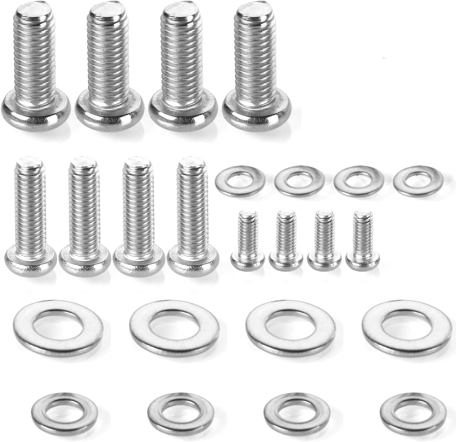 suptek TV Bracket Screw, 100pcs TV Screws Set, M4 M5 M6 M8 Television