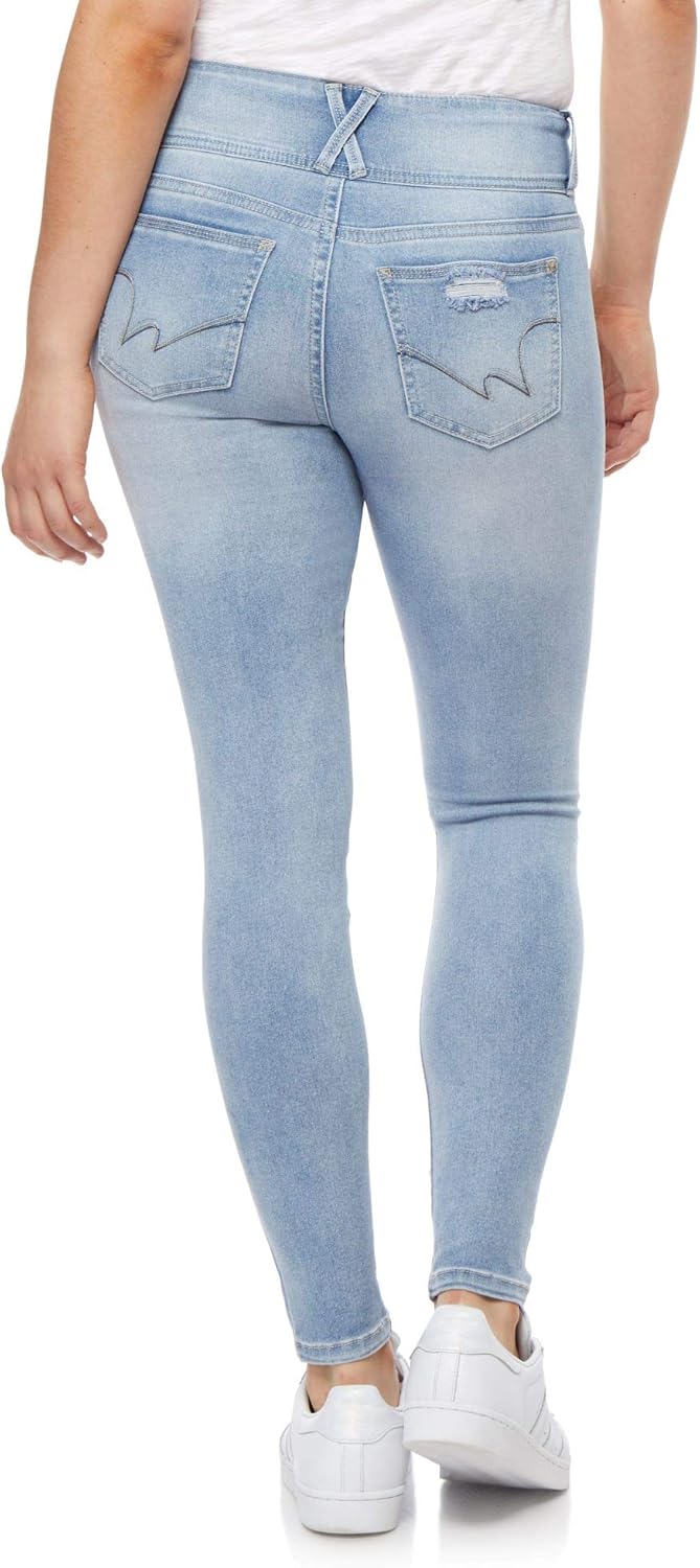 WallFlower Women’s Sassy Skinny High-Rise Insta Soft Juniors Jeans (Standard and Plus)