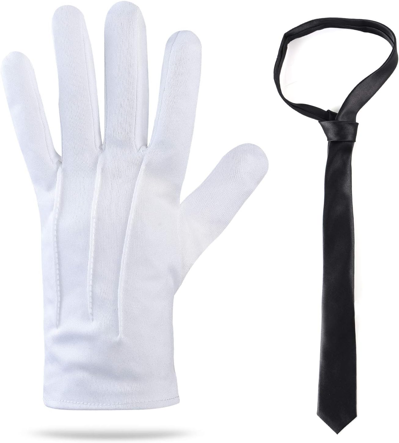 Beefunny Chauffeur Costume Limo Taxi Driver Hat Gloves Set - Image 2