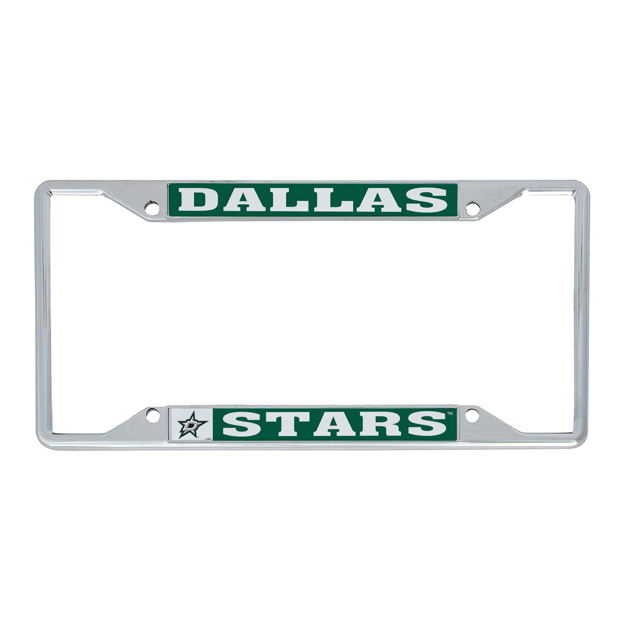 Desert Cactus Dallas Stars Team License Plate Frame NHL Metal Car Tag Holder for Front or Back of Car National Hockey League Officially Licensed (Traditional)