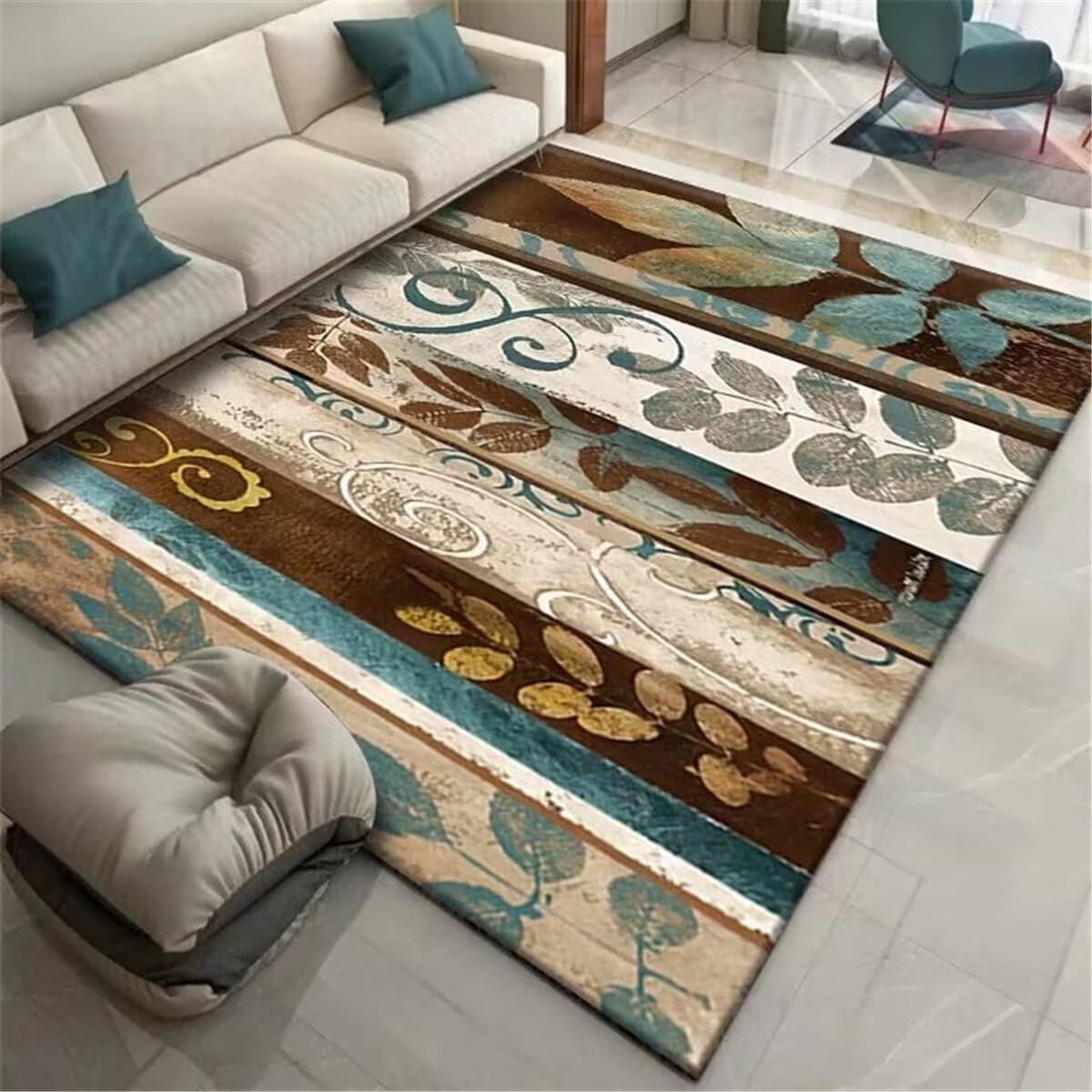 Bureau chambre enfant tapis de canapé de salon lavable et insonorisé 120X170CM