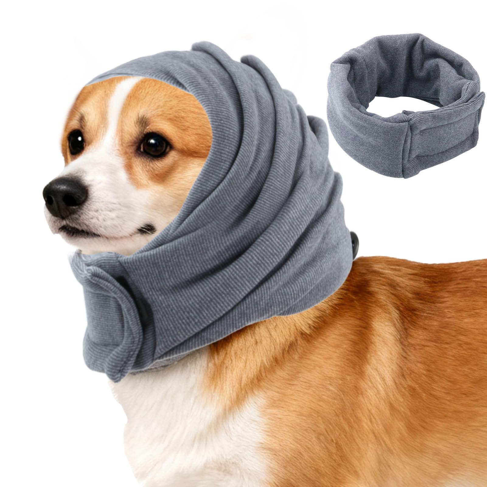 Dog Snood Ear Protectors for Noise Relief Cat Earmuffs Dog Calming Hood Headband Hoodie Wraps Pet Noise Cancelling Ear Muffs Adjustable Headband Reusable Warmer Thunderstorms Seeking Feeling Down M