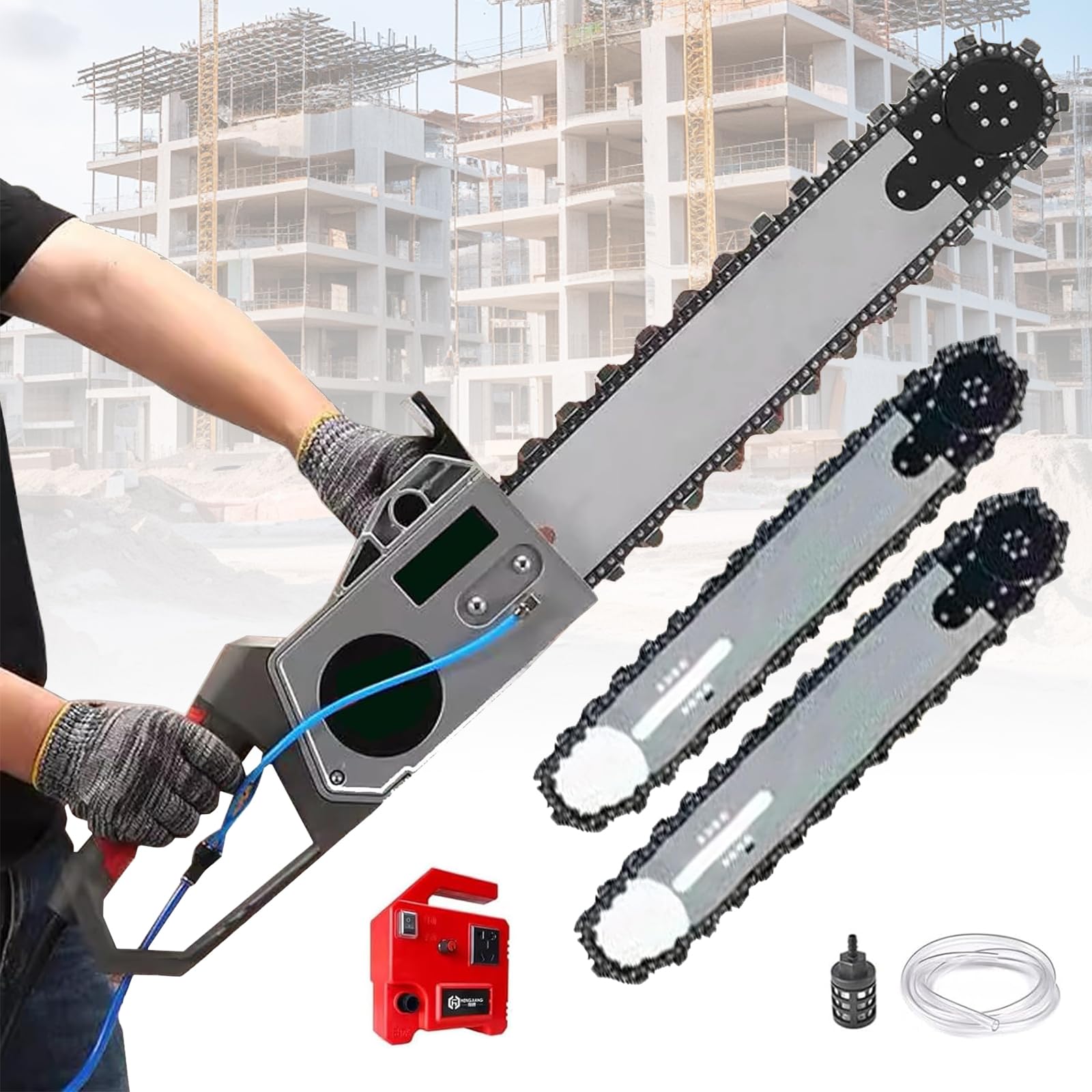 Motosega per Cemento, Motosega Elettrica per Cemento, Catena Motosega per Cemento, Catena Motosega Diamantata per Cemento Armato, Sega da Cemento Elettrica