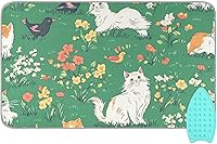 Vista 16 de Alfombrilla de planchar y almohadilla magnética resistente al calor, manta de planchado portátil de viaje, fundas para tabla de planchar de 27.6 x