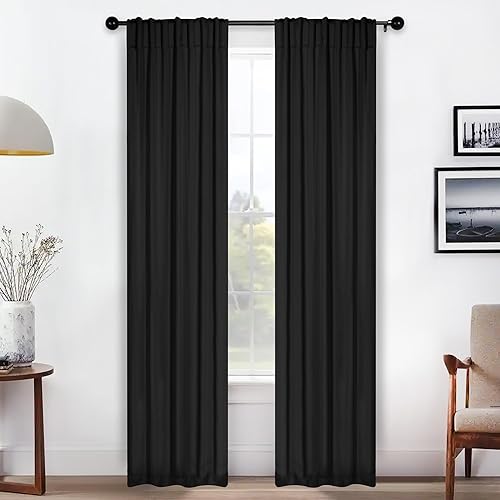 Superior Cortinas opacas, oscurecimiento de habitación, dormitorio, cortinas, cocina, detalles de ventana de sala de estar, bloqueo solar, térmicas,