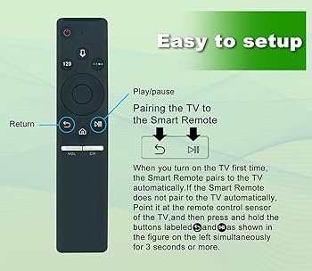 BN59-01266A 交換用ボイスリモコン 対応機種: サムスンスマート4K TV BN5901266A RMCSPM1AP1 QN65Q7FD UN75MU630D UN65MU850D UN43MU630D UN55MU Amazon.com: Universal BN59-01266A Replace Voice Remote fit